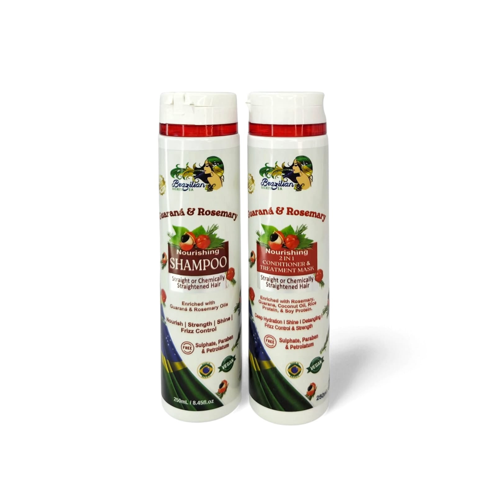 Guaraná Shampoo & 2-in-1 Conditioner / Treatment Mask Set - 250ml